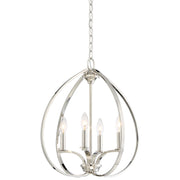 Minka-Lavery - 4984-613 - Four Light Pendant - Tilbury - Polished Nickel