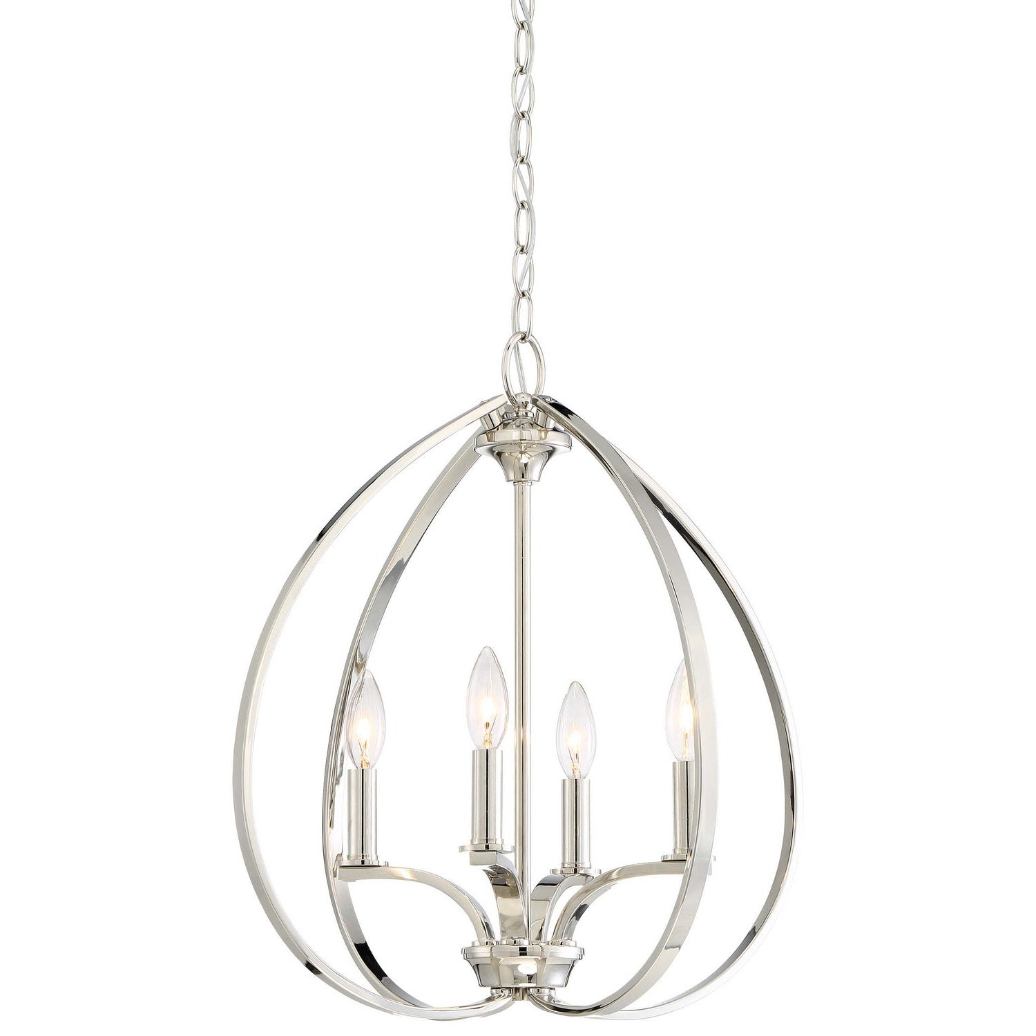 Minka-Lavery - 4984-613 - Four Light Pendant - Tilbury - Polished Nickel