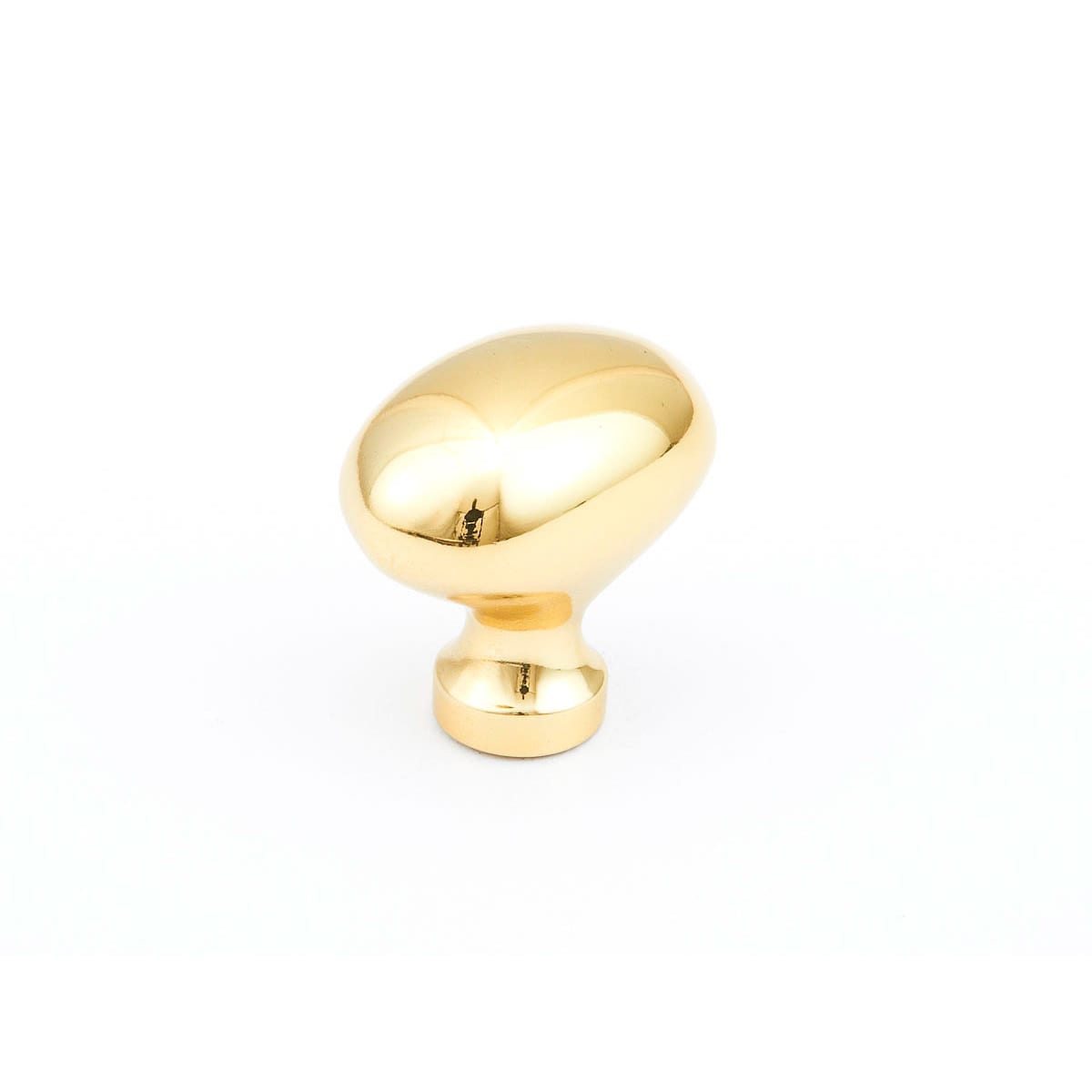 Baroque 1-3/8" Solid Brass Traditional Egg / Oval Cabinet Knob