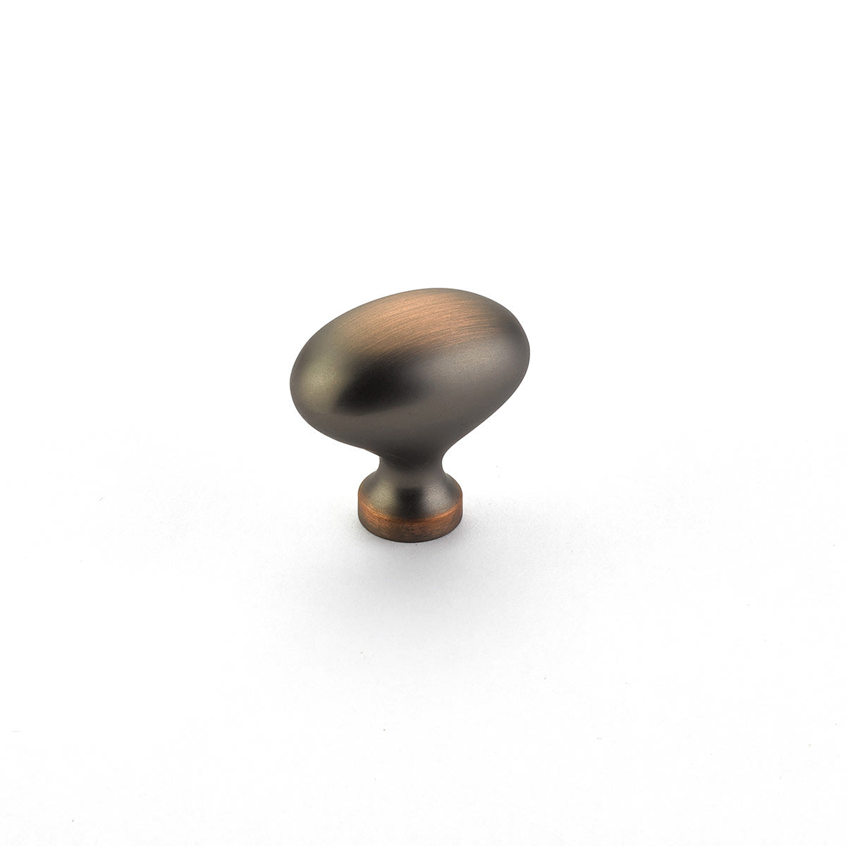 Baroque 1-3/8" Solid Brass Traditional Egg / Oval Cabinet Knob