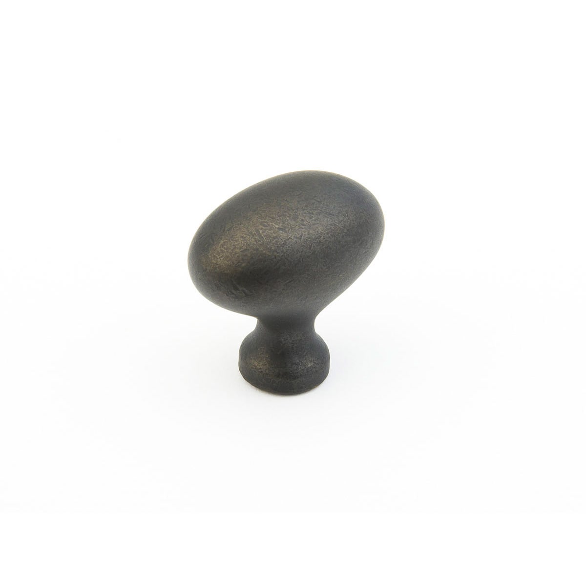 Schaub and Company - 719-DBZ - Baroque 1-3/8" Solid Brass Traditional Egg / Oval Cabinet Knob in Distressed Bronze