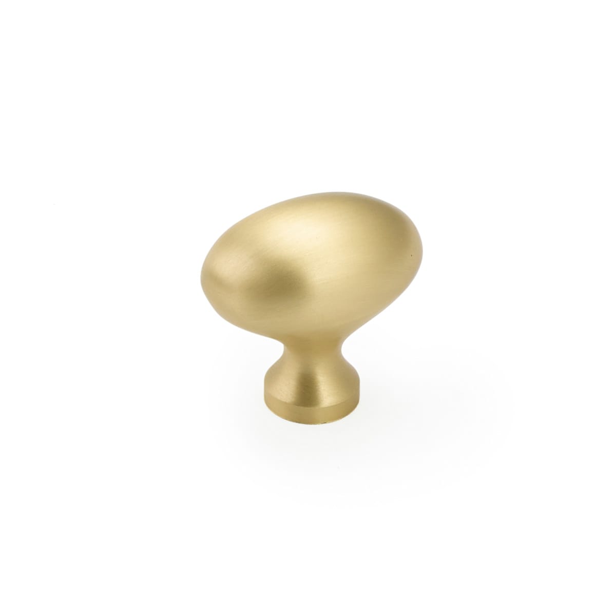 Baroque 1-3/8" Solid Brass Traditional Egg / Oval Cabinet Knob