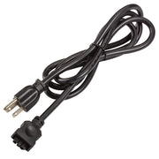 Kichler - 6UCORDBK - Ucab 3-Prong Cord - Under Cabinet Accessories - Black Material (Not Painted)