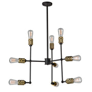 Artcraft - AC10589VB - Nine Light Chandelier - Jersey - Vintage Brass