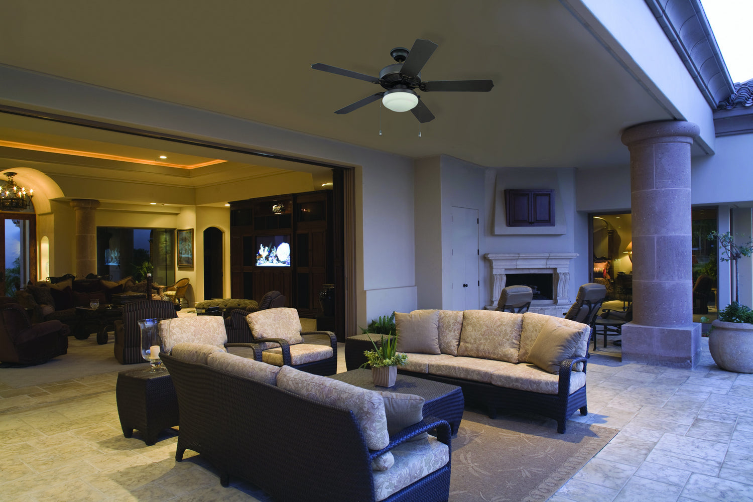 Craftmade - END52MBK5PC1 - 52"Ceiling Fan - Enduro Plastic with Light Kit - Matte Black