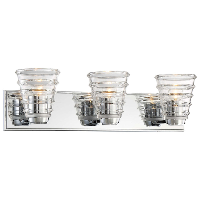 George Kovacs - P1293-077 - Three Light Bath - Arctic - Chrome