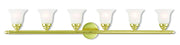 Livex Lighting - 1066-02 - Six Light Bath Vanity - Rivera - Polished Brass