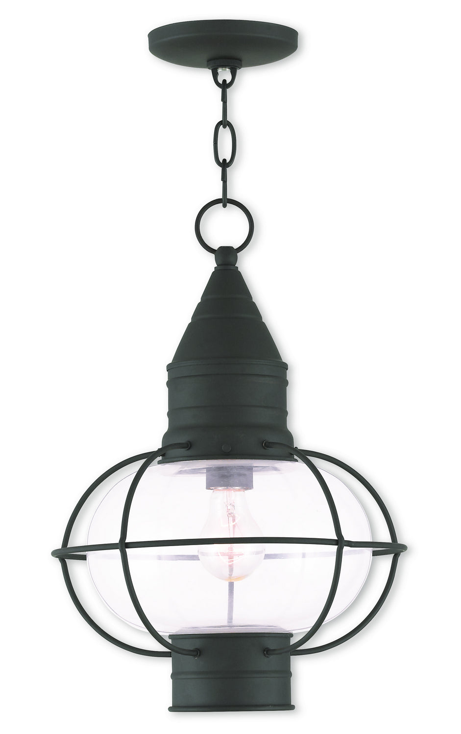 Livex Lighting - 26906-04 - One Light Outdoor Pendant - Newburyport - Black