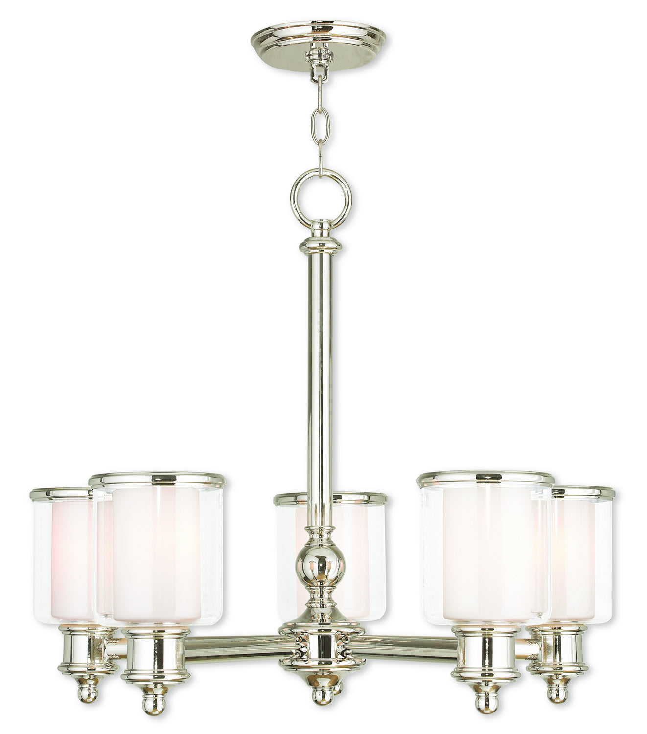 Livex Lighting - 40205-35 - Five Light Chandelier - Middlebush - Polished Nickel