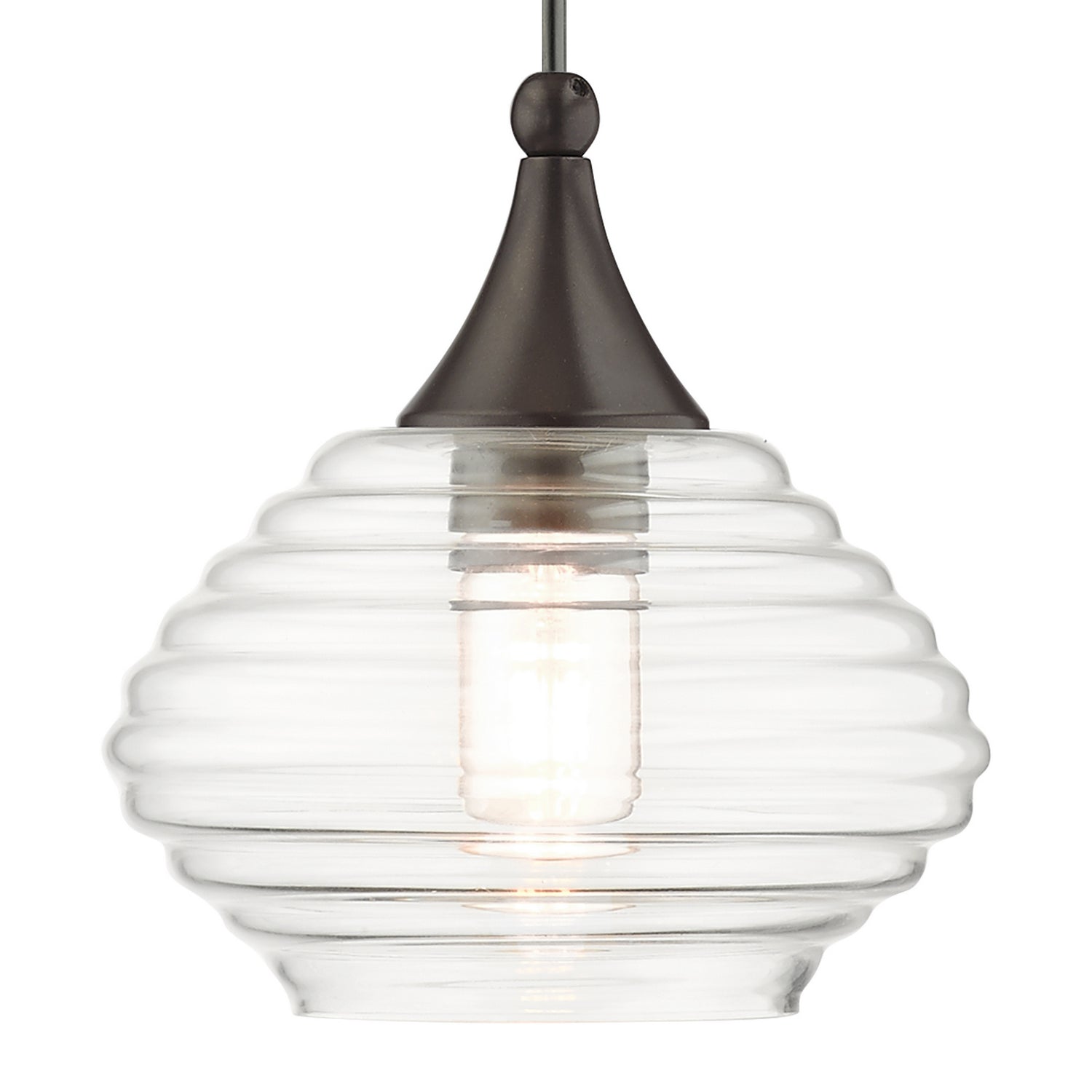 Livex Lighting - 40610-92 - One Light Mini Pendant - Hand Blown Art Glass Mini Pendants - English Bronze