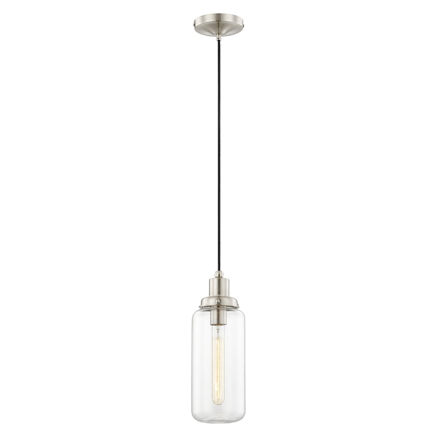 Livex Lighting - 40614-91 - One Light Mini Pendant - Oakhurst - Brushed Nickel
