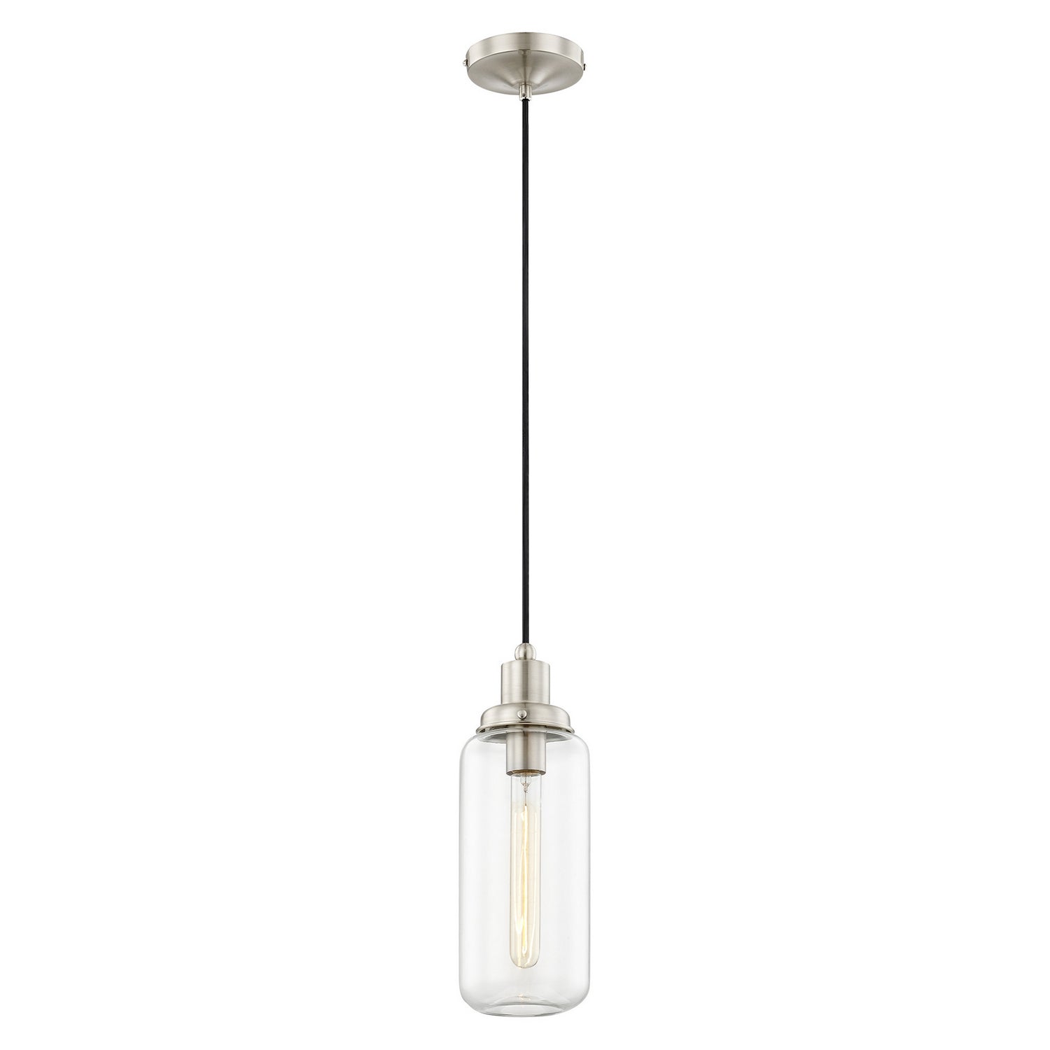 Livex Lighting - 40614-91 - One Light Mini Pendant - Oakhurst - Brushed Nickel
