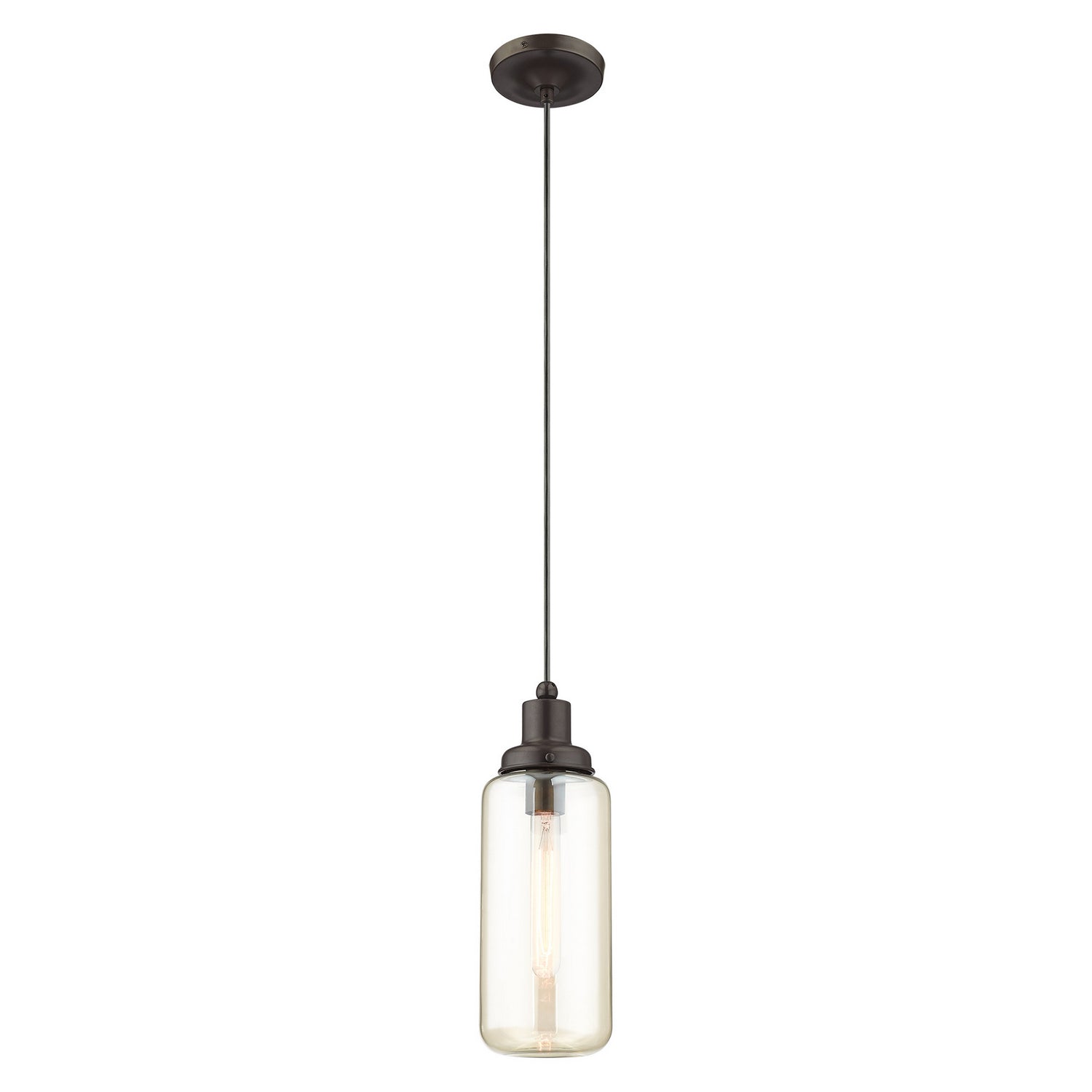 Livex Lighting - 40634-92 - One Light Mini Pendant - Oakhurst - English Bronze