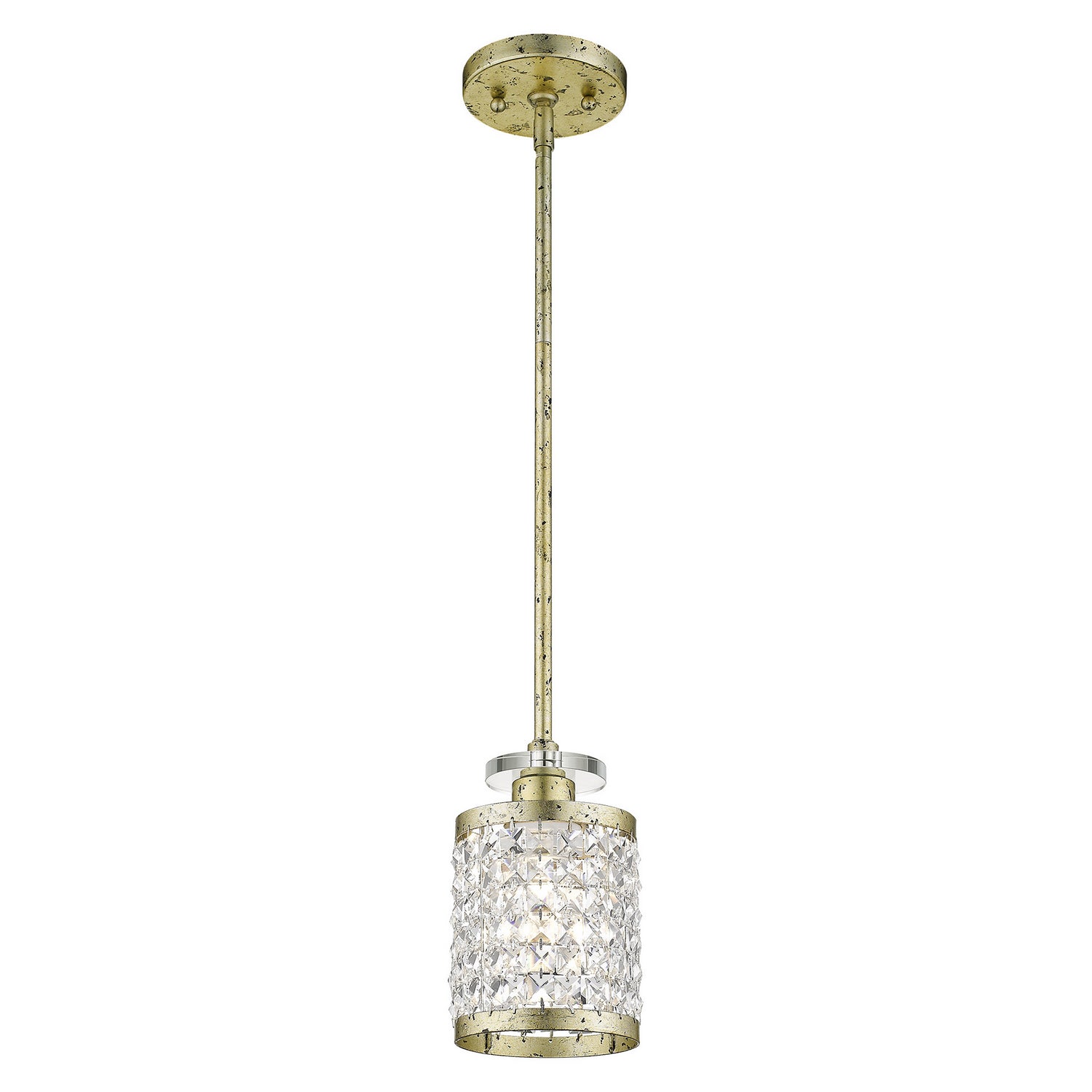 Livex Lighting - 50560-28 - One Light Mini Pendant - Grammercy - Hand Applied Winter Gold