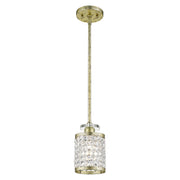 Livex Lighting - 50560-28 - One Light Mini Pendant - Grammercy - Hand Applied Winter Gold