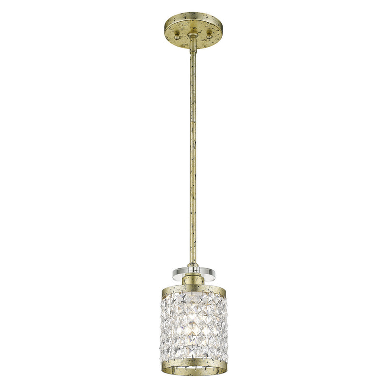 Livex Lighting - 50560-28 - One Light Mini Pendant - Grammercy - Hand Applied Winter Gold