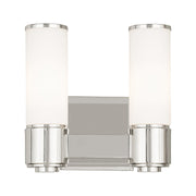 Livex Lighting - 52102-35 - Two Light Wall Sconce/ Bath Light - Weston - Polished Nickel