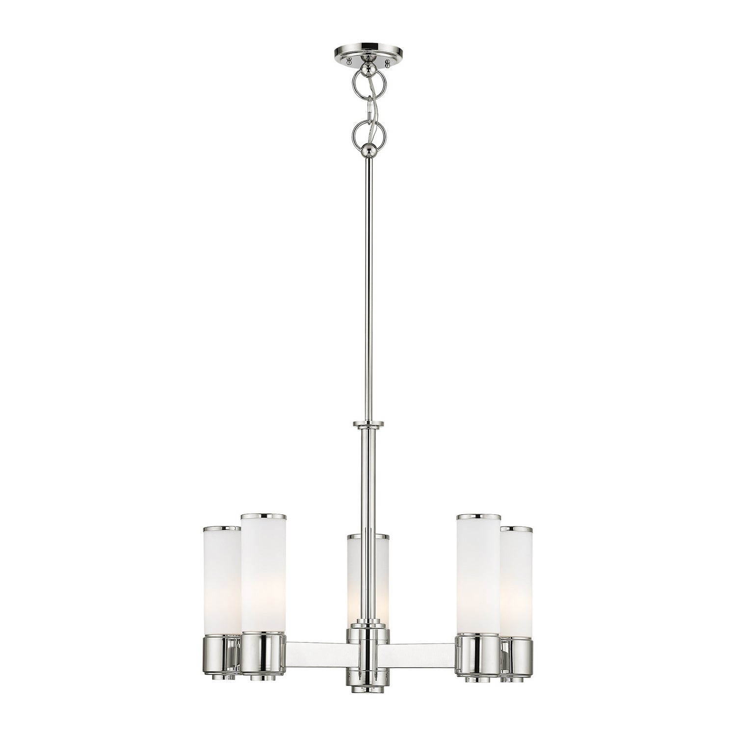 Livex Lighting - 52105-35 - Six Light Chandelier - Weston - Polished Nickel