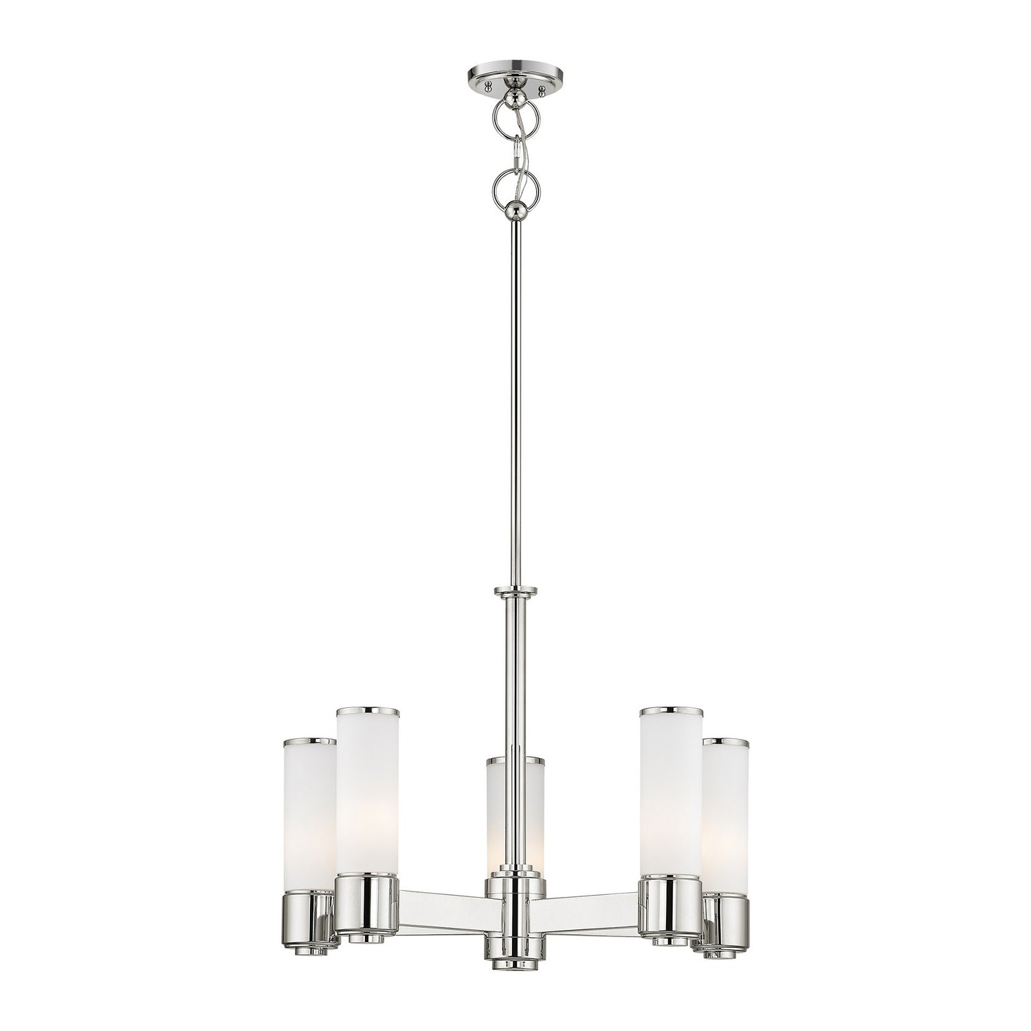 Livex Lighting - 52105-35 - Six Light Chandelier - Weston - Polished Nickel