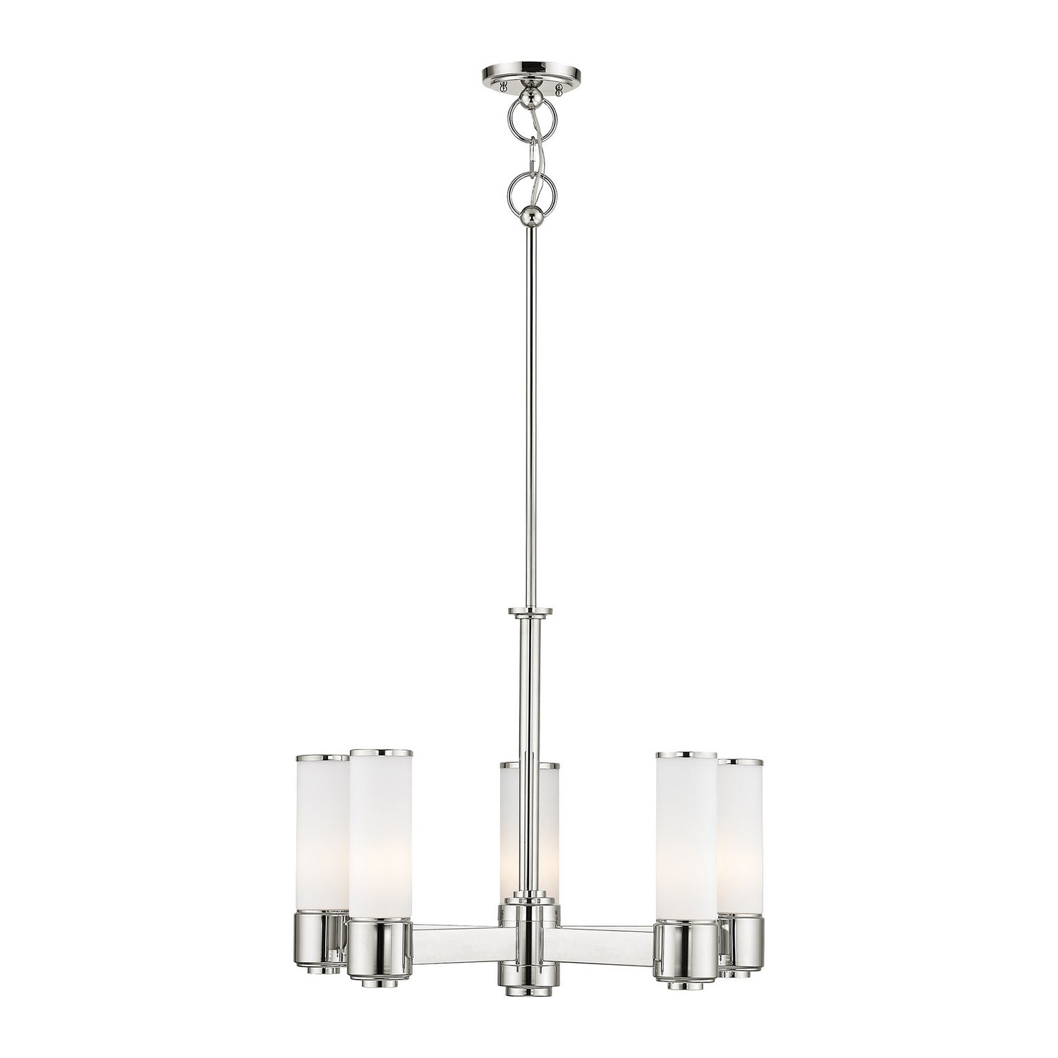 Livex Lighting - 52105-35 - Six Light Chandelier - Weston - Polished Nickel