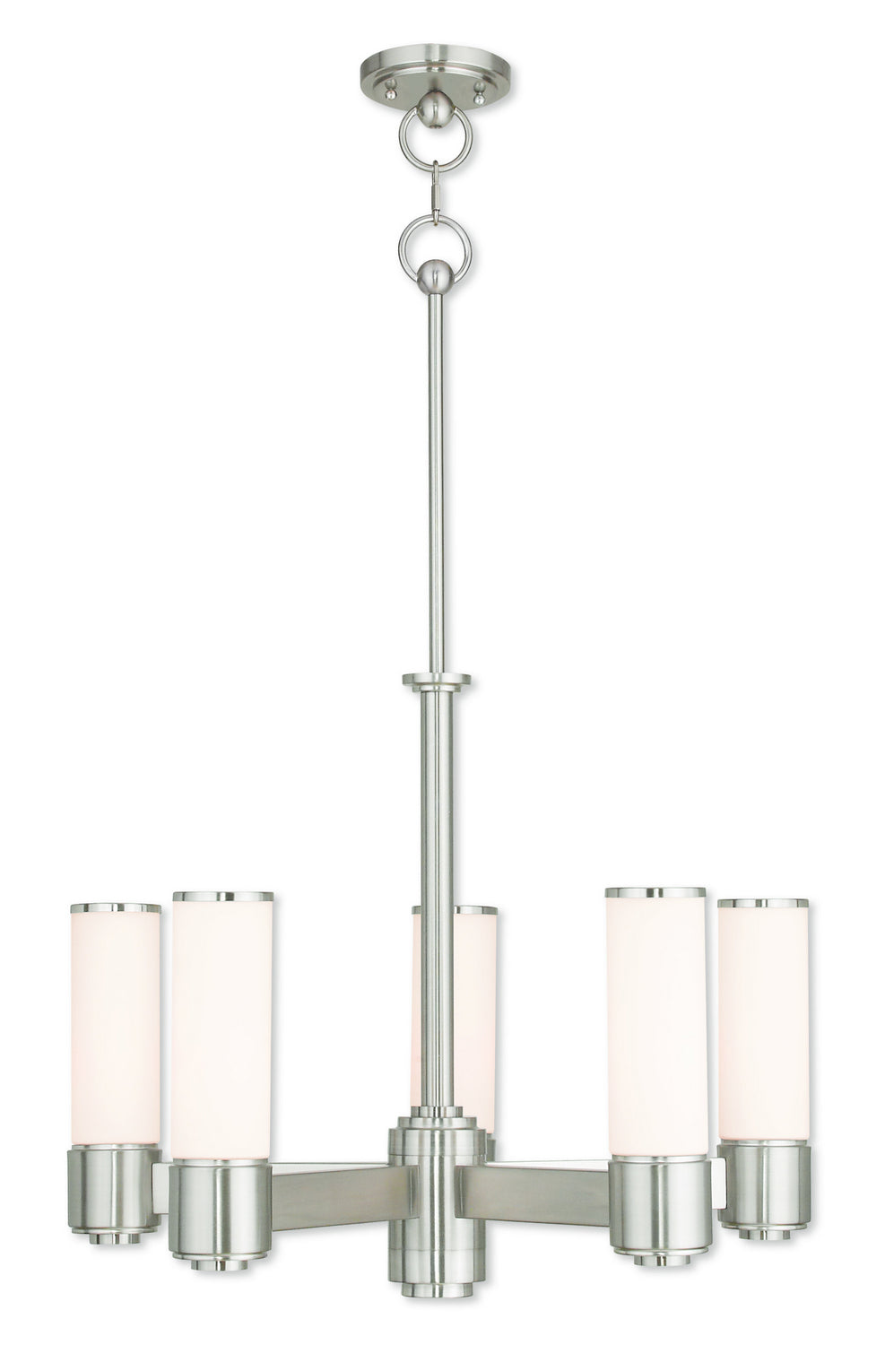 Livex Lighting - 52105-91 - Six Light Chandelier - Weston - Brushed Nickel