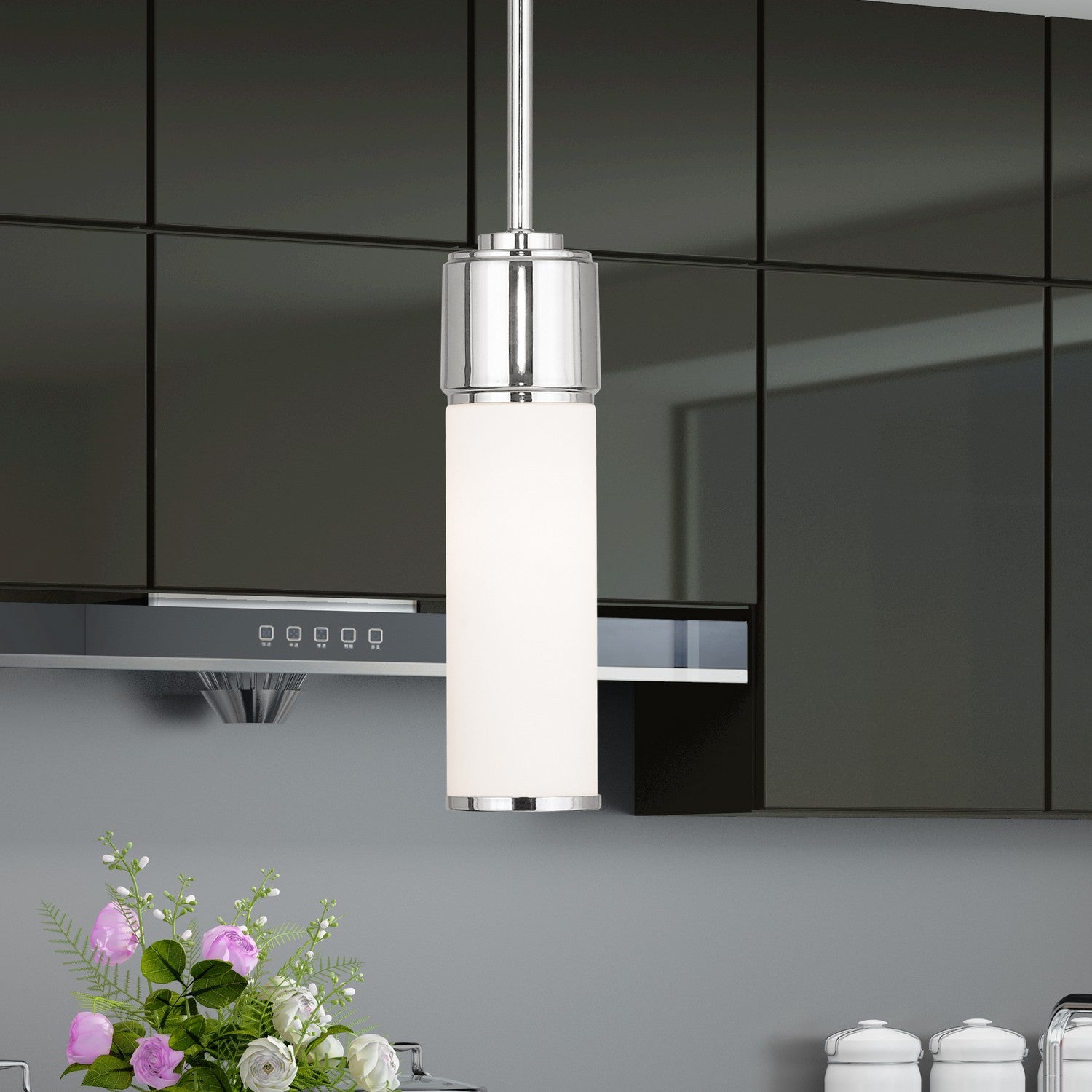 Livex Lighting - 52111-35 - One Light Mini Pendant - Weston - Polished Nickel