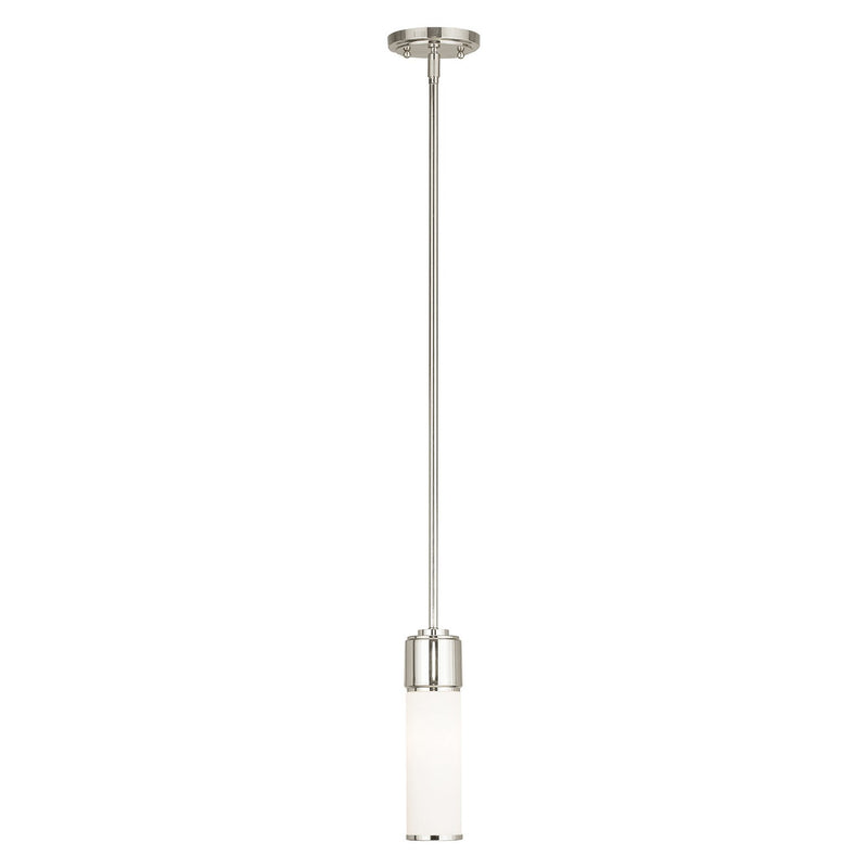 Livex Lighting - 52111-35 - One Light Mini Pendant - Weston - Polished Nickel