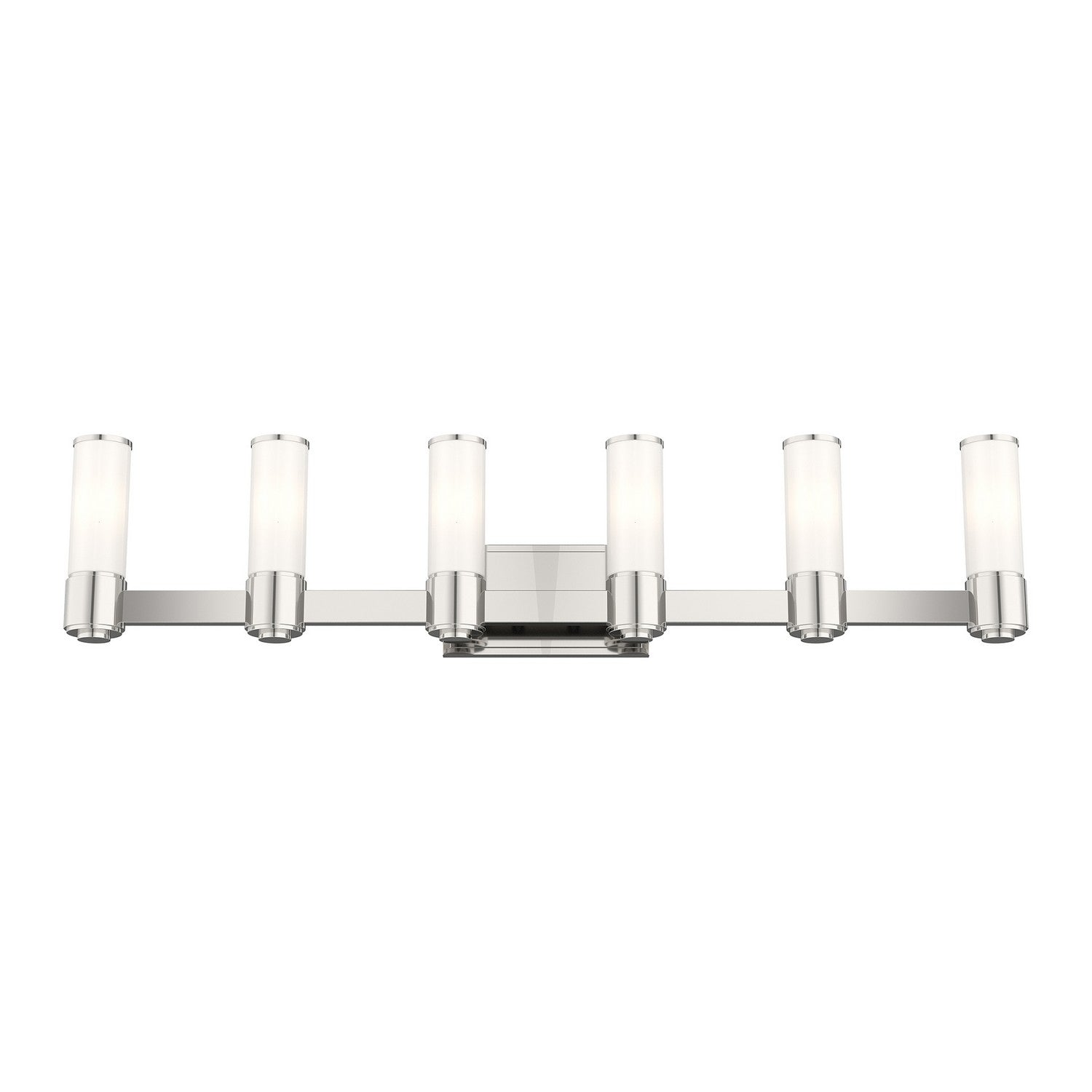 Livex Lighting - 52126-35 - Six Light Wall Sconce/ Bath Light - Weston - Polished Nickel