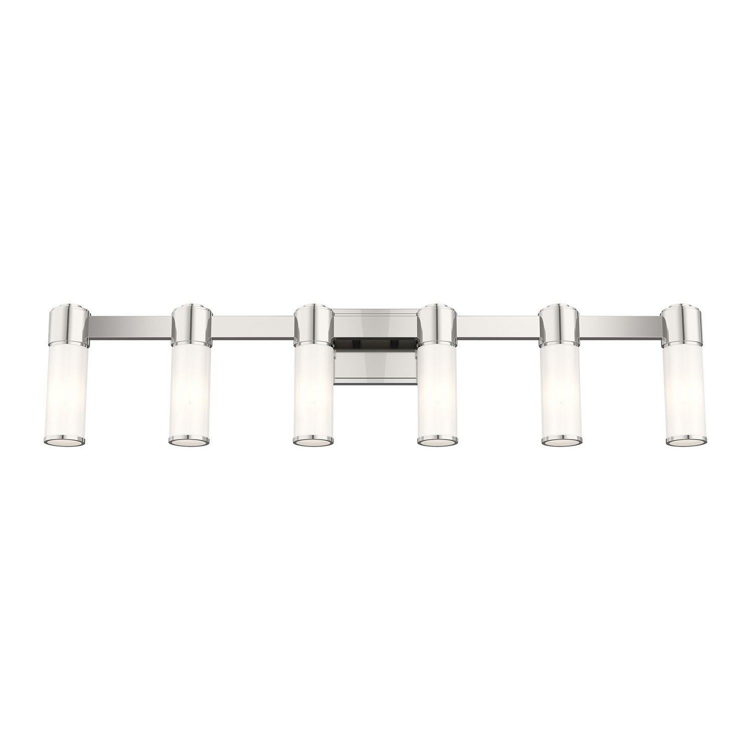 Livex Lighting - 52126-35 - Six Light Wall Sconce/ Bath Light - Weston - Polished Nickel