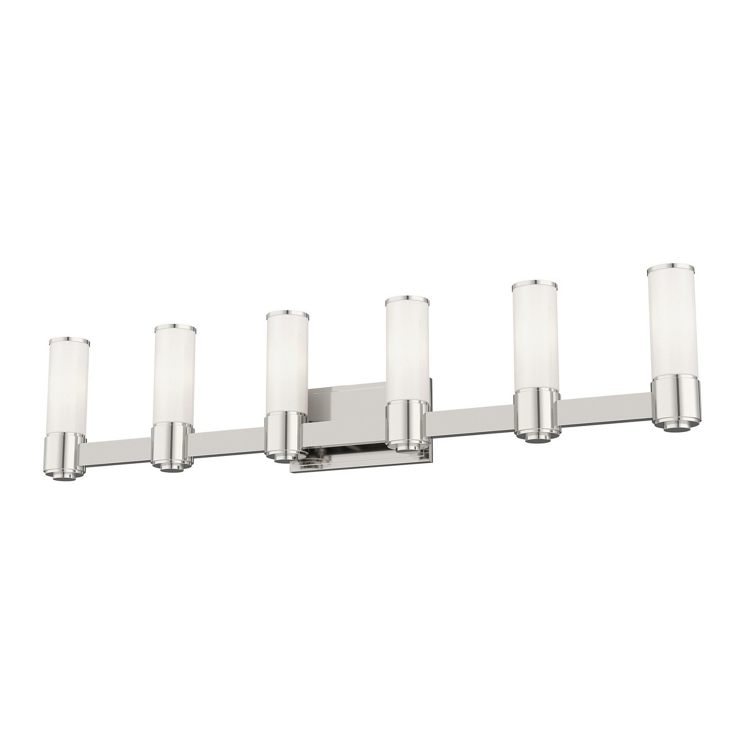 Livex Lighting - 52126-35 - Six Light Wall Sconce/ Bath Light - Weston - Polished Nickel