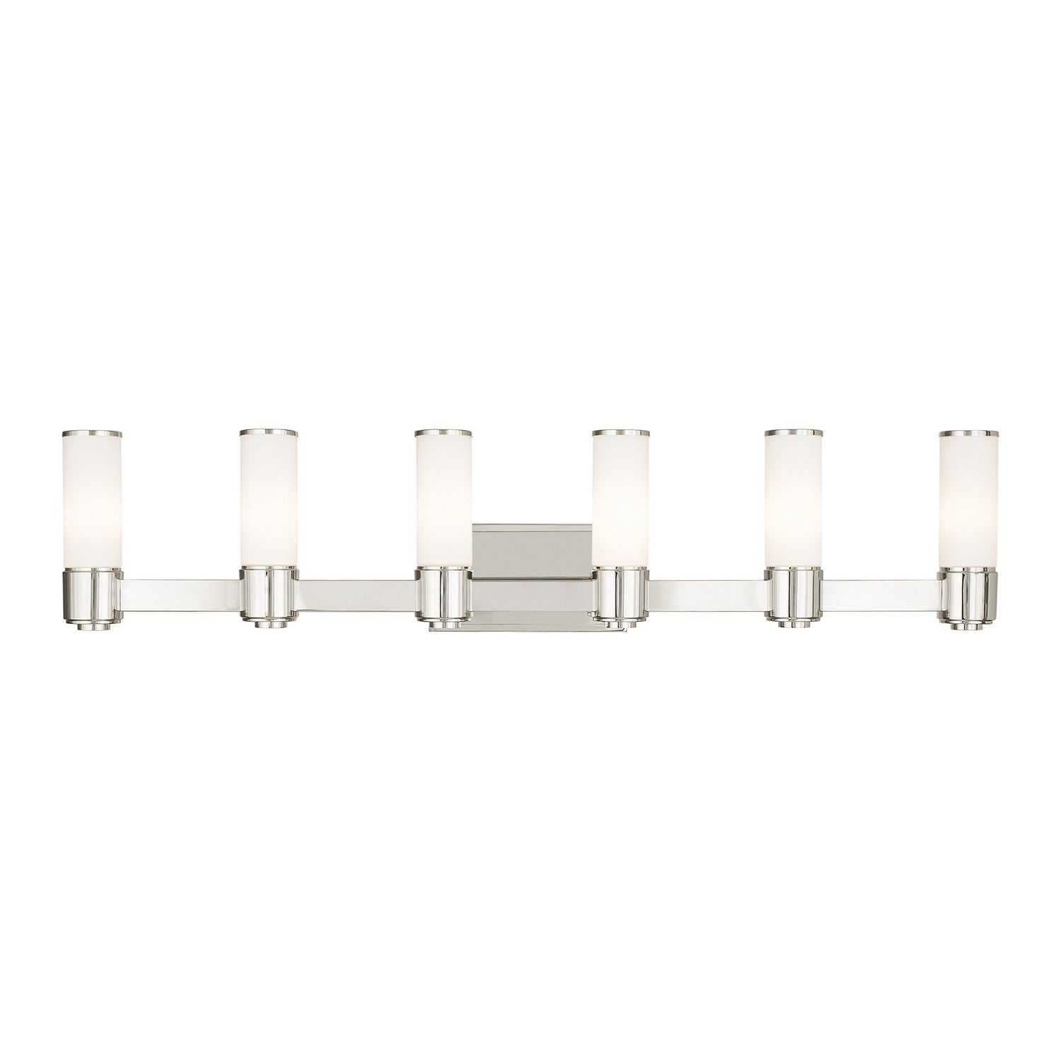 Livex Lighting - 52126-35 - Six Light Wall Sconce/ Bath Light - Weston - Polished Nickel