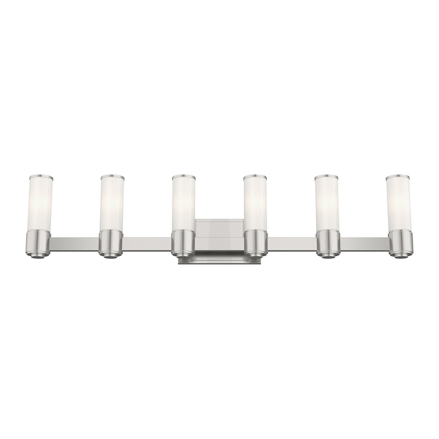 Livex Lighting - 52126-91 - Six Light Wall Sconce/ Bath Light - Weston - Brushed Nickel