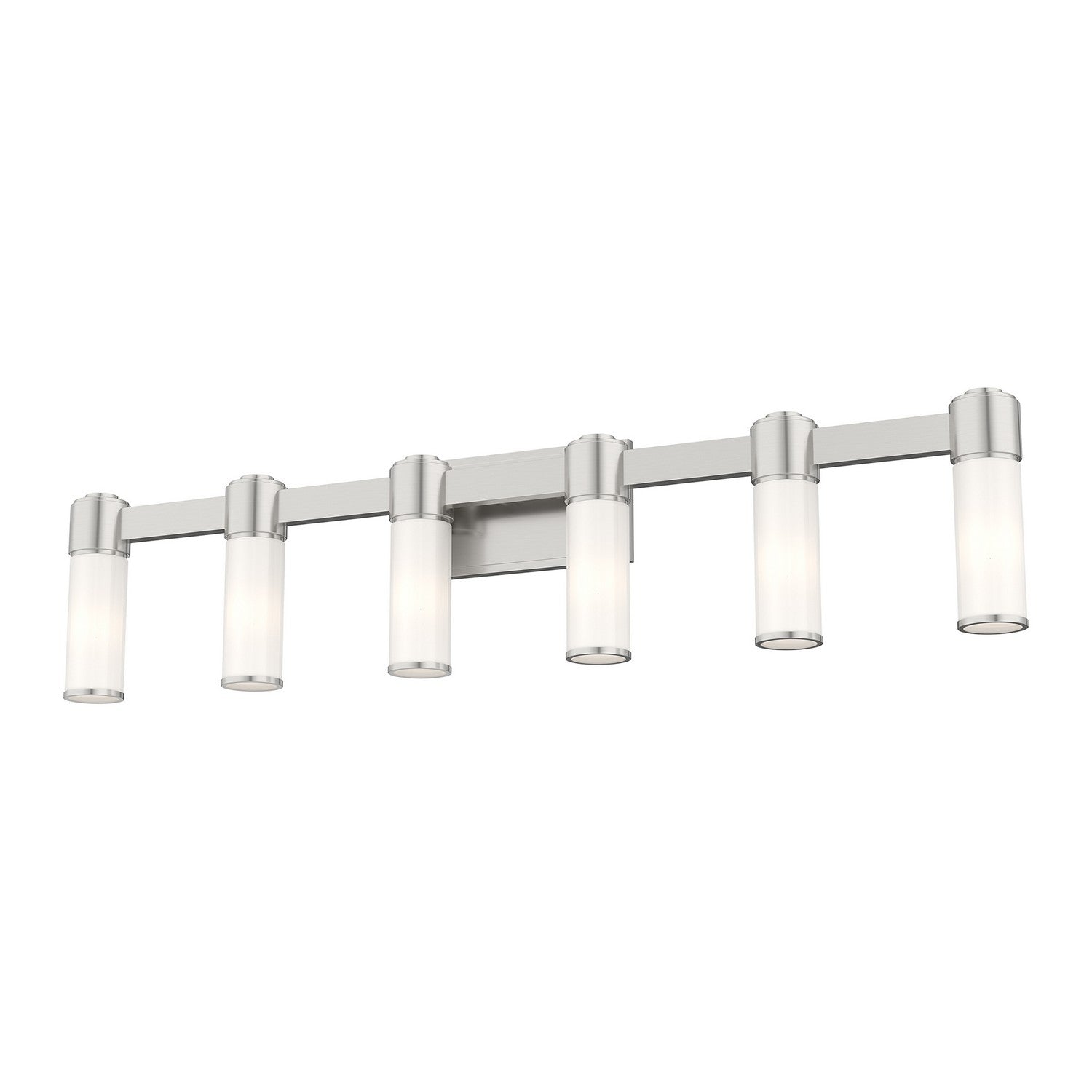 Livex Lighting - 52126-91 - Six Light Wall Sconce/ Bath Light - Weston - Brushed Nickel