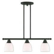 Livex Lighting - 53854-07 - Three Light Linear Chandelier - Somerville - Bronze