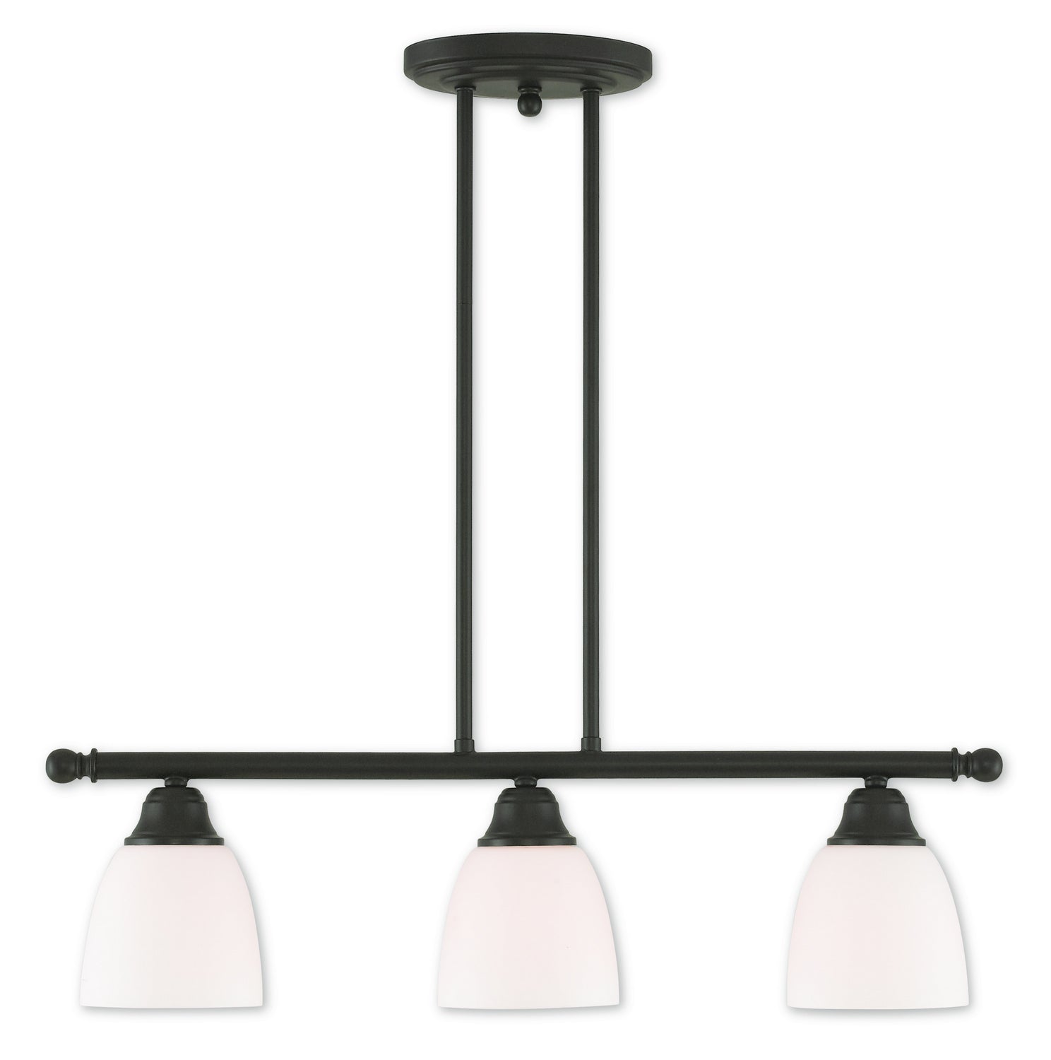 Livex Lighting - 53854-07 - Three Light Linear Chandelier - Somerville - Bronze
