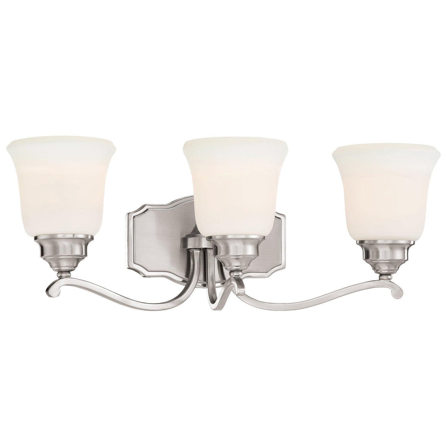 Minka-Lavery - 3323-84 - Three Light Bath - Savannah Row - Brushed Nickel