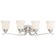 Minka-Lavery - 3324-84 - Four Light Bath - Savannah Row - Brushed Nickel