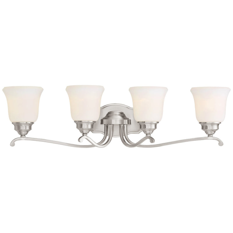 Minka-Lavery - 3324-84 - Four Light Bath - Savannah Row - Brushed Nickel