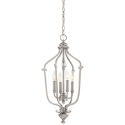 Minka-Lavery - 3331-84 - Four Light Foyer Pendant - Savannah Row - Brushed Nickel