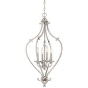 Minka-Lavery - 3333-84 - Four Light Chandelier - Savannah Row - Brushed Nickel