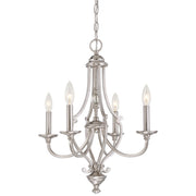 Minka-Lavery - 3334-84 - Four Light Chandelier - Savannah Row - Brushed Nickel