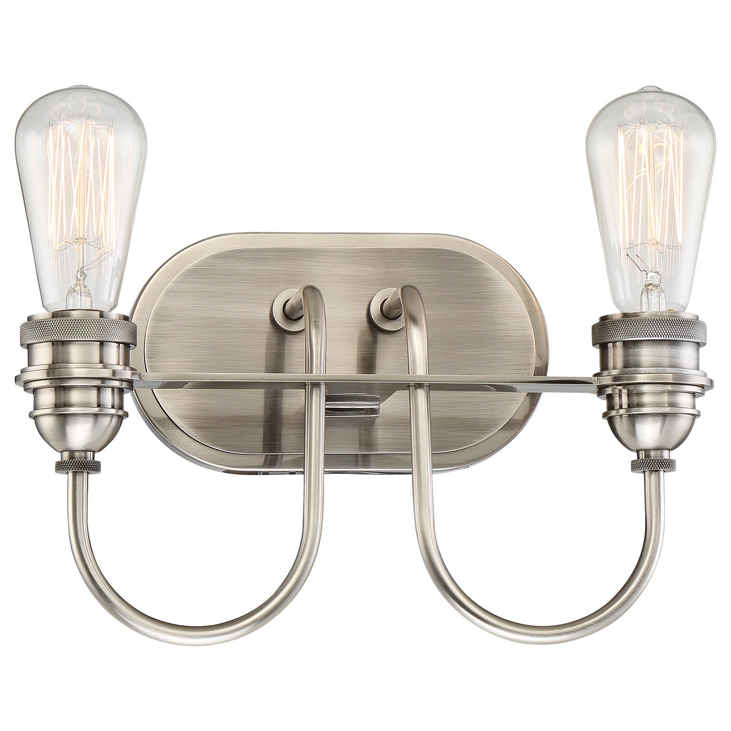 Minka-Lavery - 3452-84B - Two Light Bath - Uptown Edison - Plated Pewter