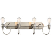 Minka-Lavery - 3454-84B - Four Light Bath - Uptown Edison - Plated Pewter