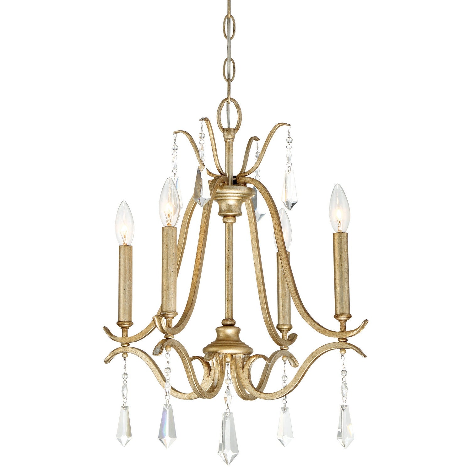 Minka-Lavery - 4444-582 - Four Light Chandelier - Laurel Estate - Brio Gold