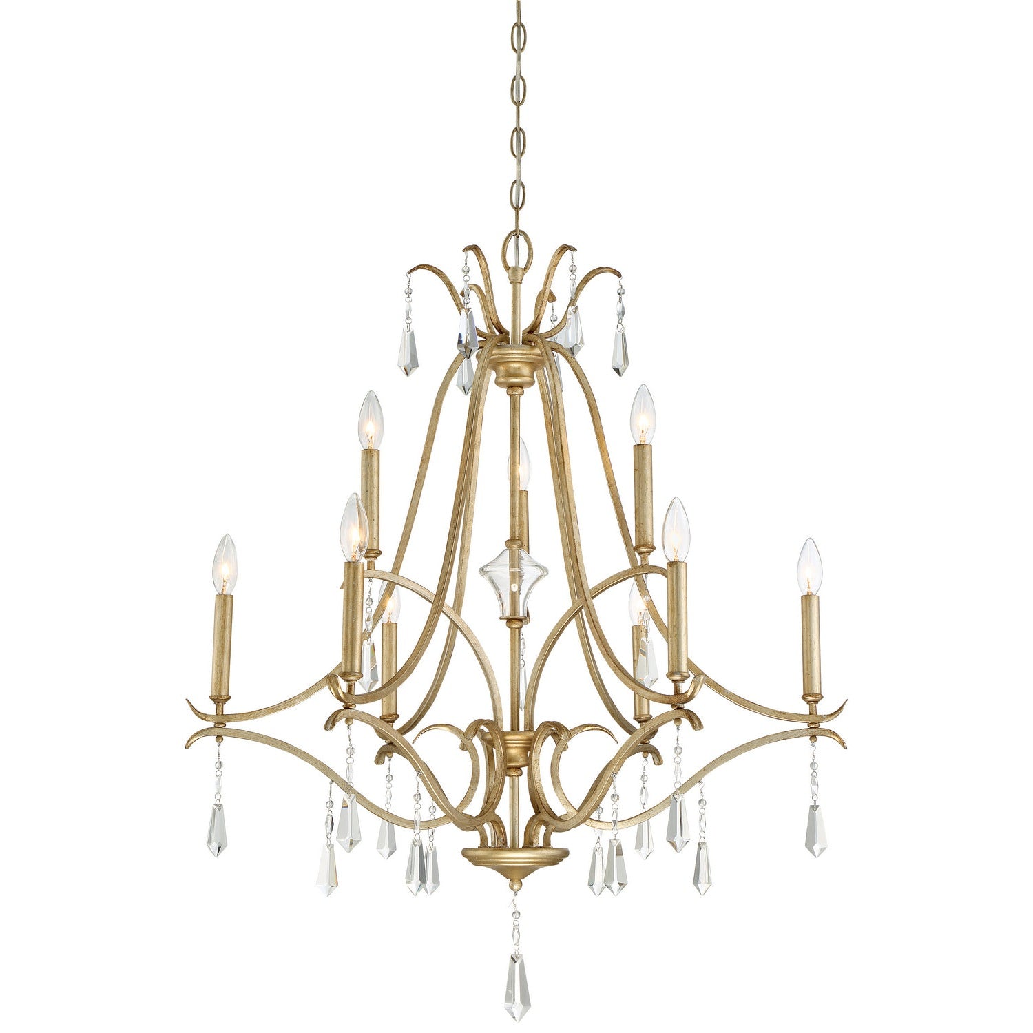 Minka-Lavery - 4449-582 - Nine Light Chandelier - Laurel Estate - Brio Gold