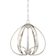 Minka-Lavery - 4982-613 - Three Light Pendant - Tilbury - Polished Nickel