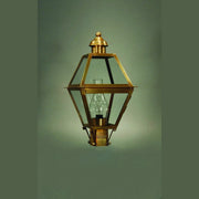 Northeast Lantern - 1003-AB-CIM-CLR - One Light Post Mount - Boston - Antique Brass