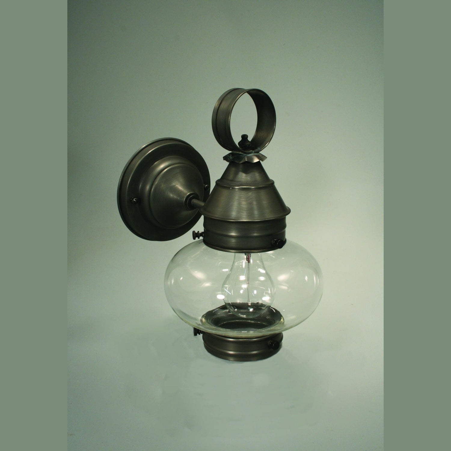Northeast Lantern - 2025-DB-MED-CLR - One Light Wall Mount - Cageless Onion - Dark Brass