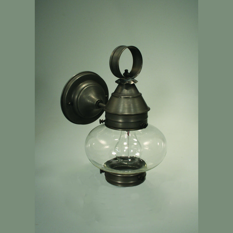Northeast Lantern - 2025-DB-MED-CLR - One Light Wall Mount - Cageless Onion - Dark Brass
