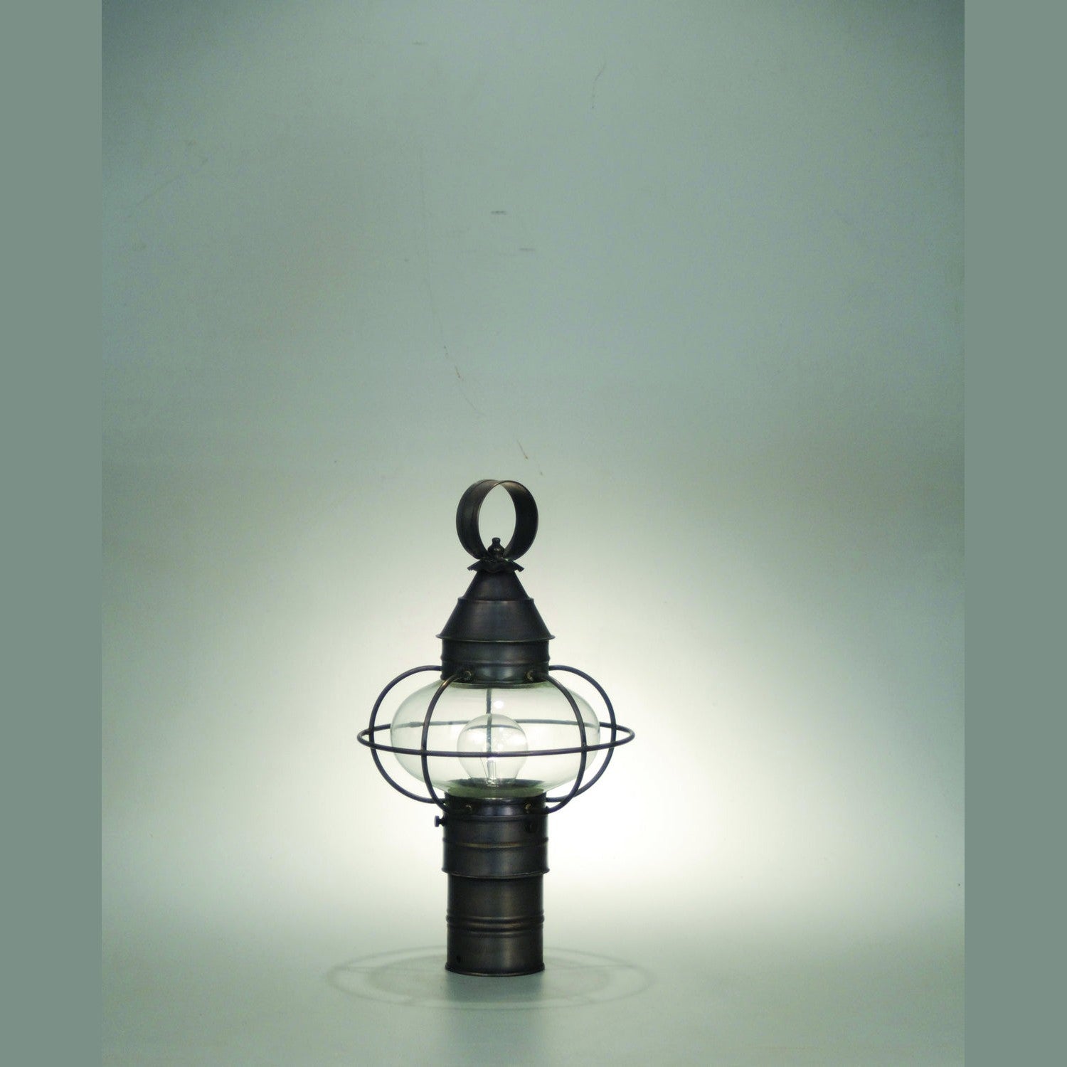 Northeast Lantern - 2523-DB-MED-CLR - One Light Post Mount - Onion - Dark Brass